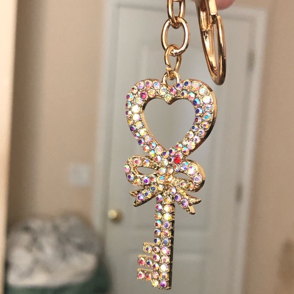 Multicolored Key Bag/Key Charm - Picture 3 of 4